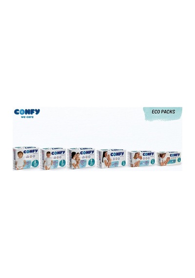 Confy Premium Yenidoğan Bebek Bezi 1 Numara 2 -5 Kg 70 Adet Ekonomik Paket