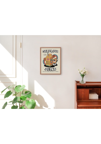 Öz Sevgi Suyu Duvarı, Sevimli Söz, Trend Retro Duvar Dekoru