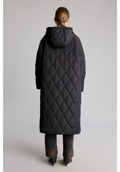 Defacto Regular Fit Kapüşonlu Kapitone Parka H4137ax26aubk81 Siyah-bk81