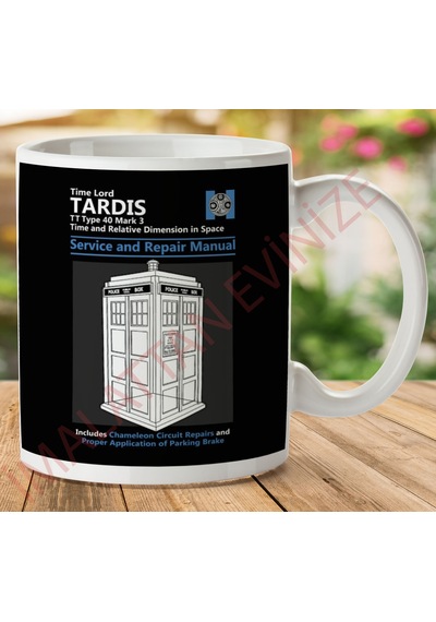 Doctor Who Servis Ve Onarım El Kitabı İki Tarafı Baskılı Kupa Bardak.jpg