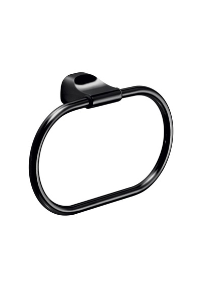 Stelvio Havluluk, Yuvarlak, 20.7 Cm - Mat Siyah Mat Siyah