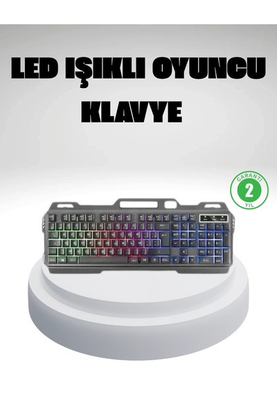 Rgb Işıklı Klye Mouse Seti Türkçe Q, Ayarlanabilir Dpı, Ergonomik Ve Dayanıklı Tasarım
