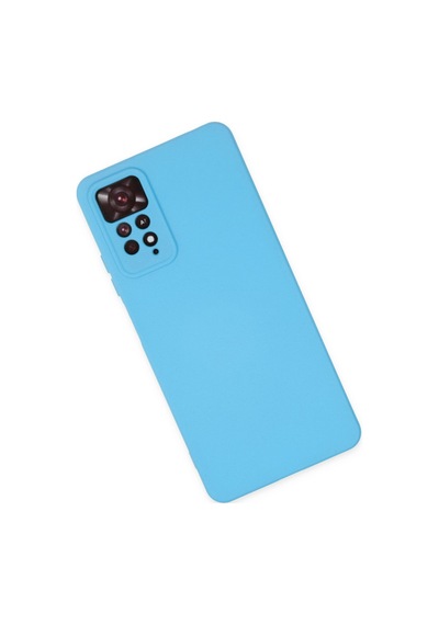 Newface Xiaomi Redmi Note 11 Pro Kılıf Nano İçi Kadife Silikon - Mavi Mavi