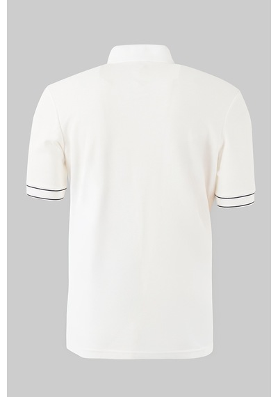 Buratti Pamuklu Regular Fit Yarım Fermuarlı Polo T Shirt Erkek Polo Yaka T Shirt 5904073 Beyaz