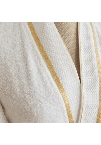 Karacahome Glory Lurex Gold Bej 9 Parça Aile Banyo Seti Bej