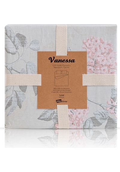 Vanessa 60 Tel %100 Pamuk Nevresim Takımı Renkli