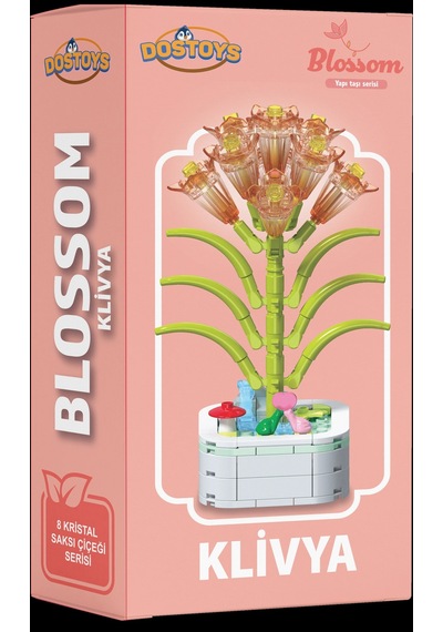 Mikro Blok Kristal Klivya Çiçek Setleri Mini  - Çiçek - Blossom Çiçek