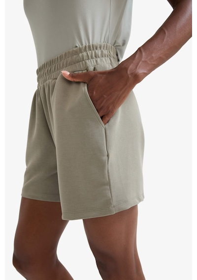 Defacto Defactofit Standart Fit Sporcu Kısa Paça Modal Şort F5001ax25smkh465 Haki
