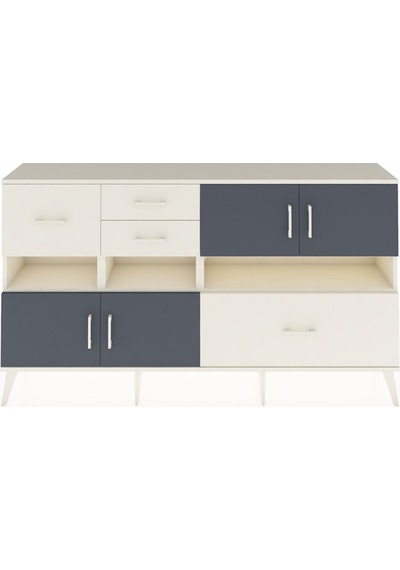 Arges Konsol 5 Raflı 4 Çekmeceli 4 Kapaklı 176x30x99 Aytaşı-antrasit/aytaşı Antrasıt/aytası - Aytası Arges Konsol 5 Raflı 4 Çekmeceli 4 Kapaklı 176x30x99 Aytaşı-antrasit/aytaşı Antrasıt/aytası - Aytası