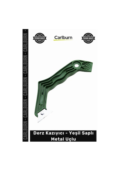 Derzkazıyıcı Profesyonel Seramik Fayans Karo Keskin Dişli Derz Kazıyıcı Yeşil Saplı Metal Uçlu