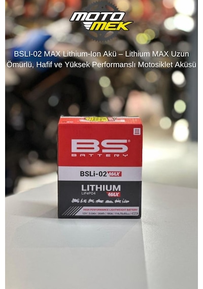 Honda Cbr 500r Cg 125 Titan Cl 250 Cl-x 250 Bslı-02 Max Lithium-ıon Akü Uzun Ömürlü