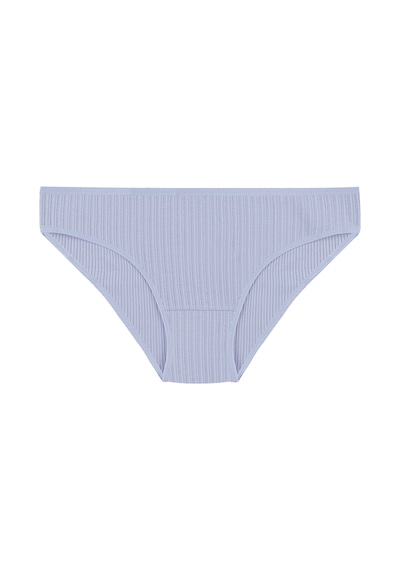 Kadın 3'lü Ajur Slip 11058 Siyah - Mavi