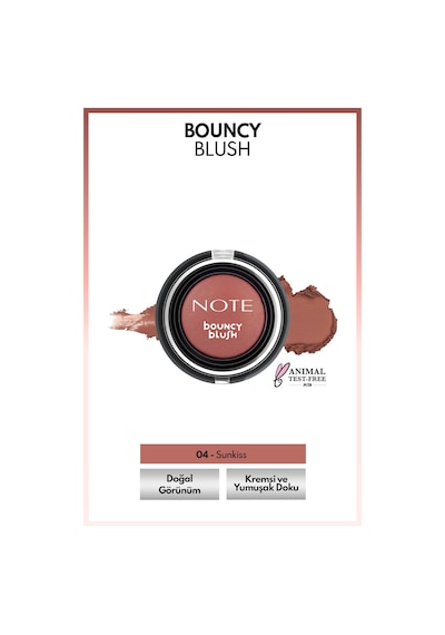 Note Cosmetique Bouncy Blush Yumuşak Kremsi Allık - 04 Sunkiss
