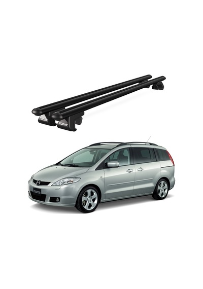 Venüs Mazda 5 2005-2010 Uyumlu Siyah Ara Atkı Port Bagaj Tavan Barı