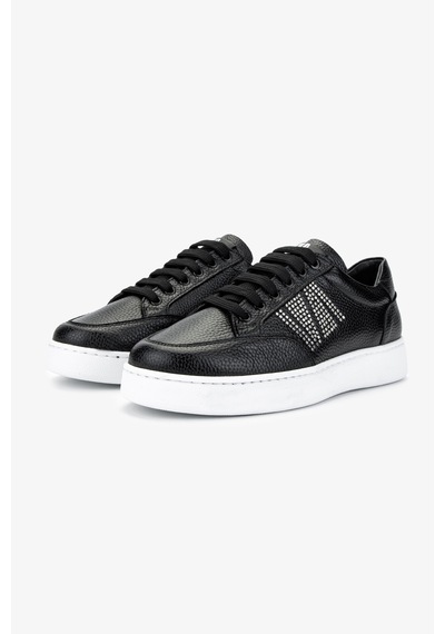 Valmenti Kadın Hakiki Deri Siyah Floter Sneakers & Spor Ayakkabı 1116 1362-33 Bn Ayk Y25 Sıyah Fltr Siyah