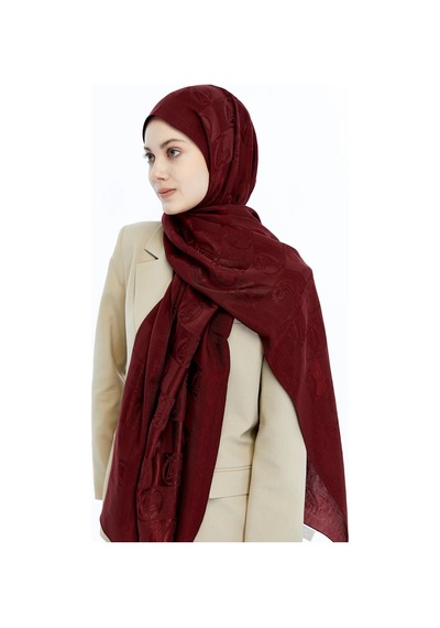 Valentino Orlandi Alia Şal - Yeni Dama Desenli - Bordo