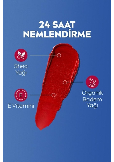 Nivea 3'ü 1 Arada Nemlendirici Dudak Bakım Kremi Red 4.8 G