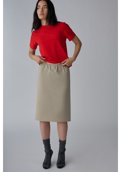 Suud Collection Taş Midi Gabardin Etek