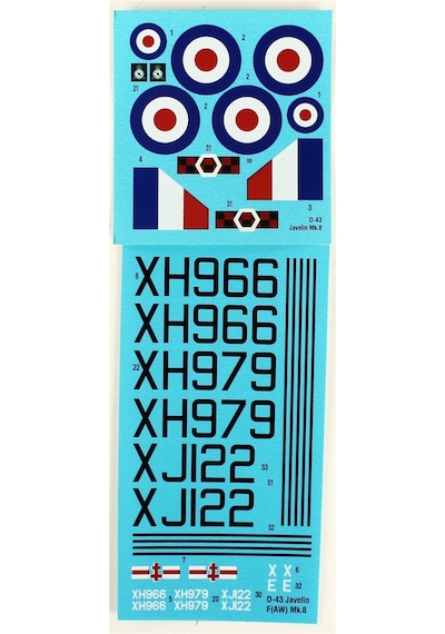 Mistercraft D043 1/72 Gloster Javelin Faw Mk.8 Savaş Uçağı Plastik Model Kiti-51243