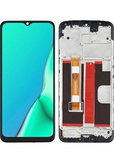 Oppo Uyumlu A5 2020 Lcd Ekran Dokunmatik Çıtalı Siyah