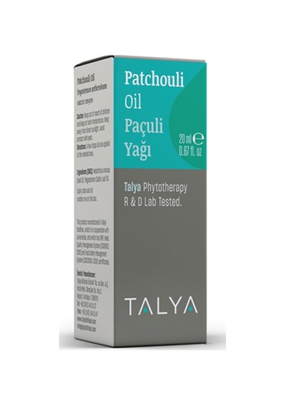 Talya Soğuk Sıkım %100 Saf ve Doğal Paçuli Yağı 20 ML