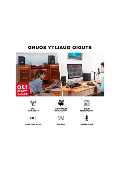 Bluetooth'lu 3.5" Stüdyo Monitörleri, 120w Güç İle Müzik Prodüksiyonu