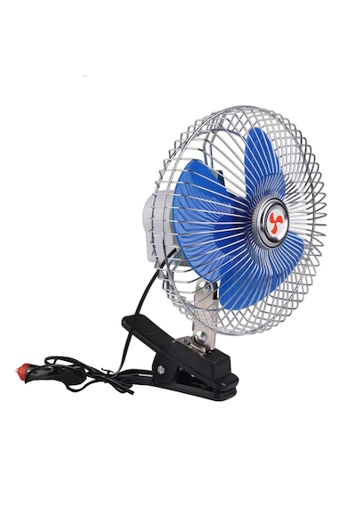 Araç İçi Fan Oto Vantilatör 12 Volt Mandallı 10 İnç 12V