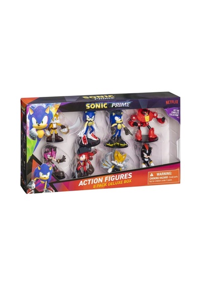 Mey İthalat Sonic Prime 8'li Deluxe Aksiyon Figür Seti Seri 2