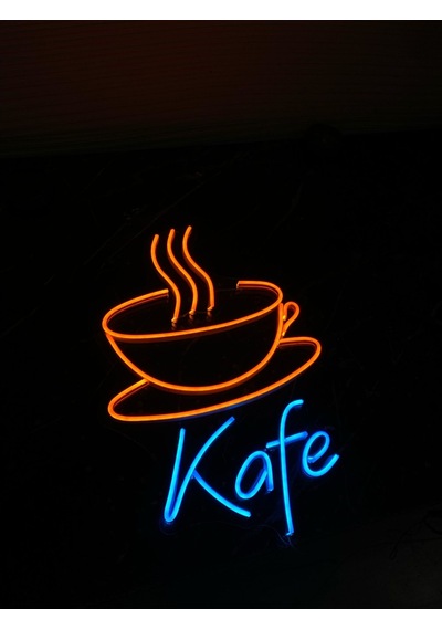 Kafe Fincan Neon Dekoratif Aydınlatma