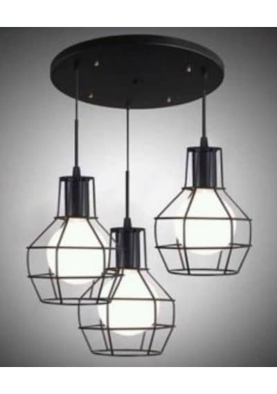 Mylights Retro Rustik Kafes Üçlü Sakıt Avize