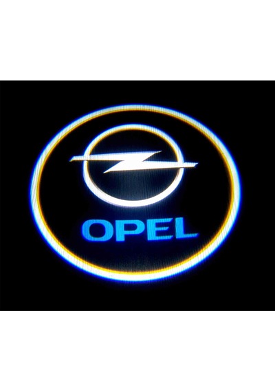 Opel Pilli Yapıştırmalı Kapı Altı Led Logo 2 Adet