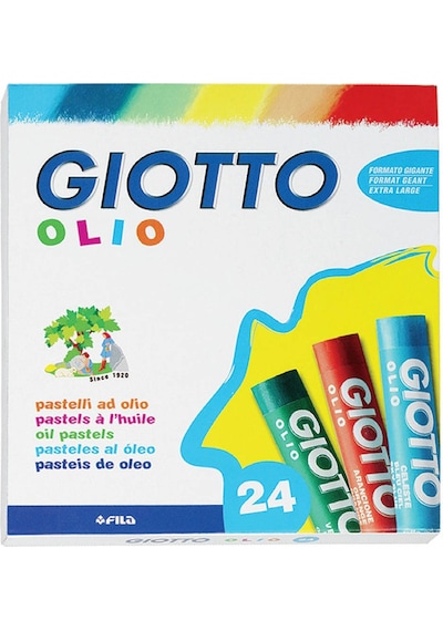 Giotto 293100 Yağlı 24 Renk Pastel  Boya