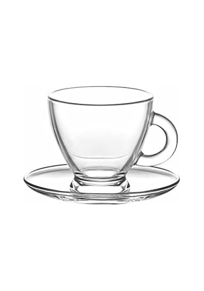 12 Pc Şeffaf Base De Thé/café- Her Biri Expresso-set Grup Cadeau Vaisselle 95 Ml 000 Açık Krem