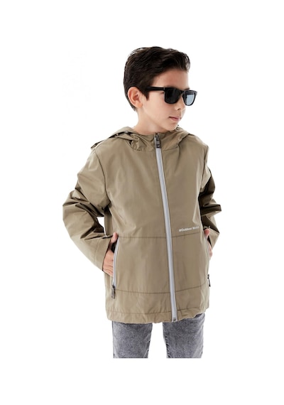 Benitto Kids Erkek Çocuk Kapüşonlu Mevsimlik Yağmurluk 51366 Kahve