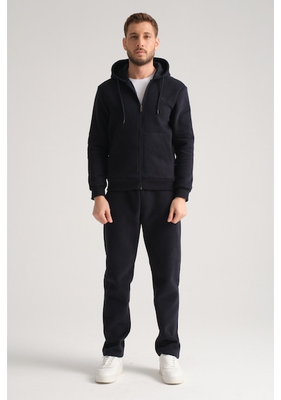 Shooter Sportswear Shooter Erkek Kışlık Eşofman Takımı Luxe Regular Kapüşonlu Lacivert