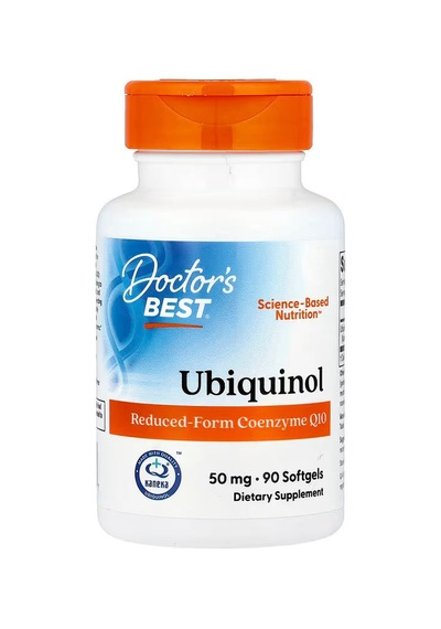 Doctor's Best, Ubiquinol With Kaneka Q+ Coenzyme Q10 50 Mg, 90 Softgels
