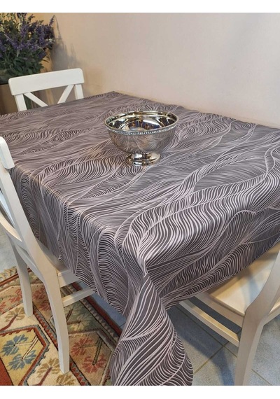 Elyaflı Pvc Masa Örtüsü Modern, Dayanıklı, Silinebilir Ve Şık Görünüm 01fnt8288 Kahverengi