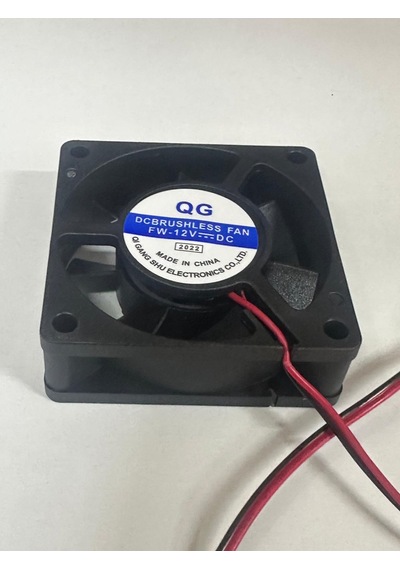 6 Cm 12 Volt Fan 12 Volt 6x6x2 Cm Fan 25 Cm Kablolu 1 Adet