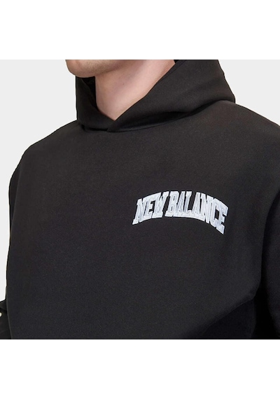 New Balance Siyah Erkek Hoodie Kapşonlu Sweatshirt Unh3350-bk Siyah