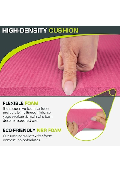 Prosourcefit Yoga Diz Pedleri Ve Dirsek Yastıkları, Yoga, Pilates, Zemin Antrenmanı İçin Standart Matlar Çok Renkli