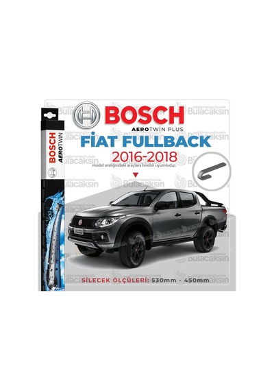 Fiat Fullback Muz Silecek Takımı 2016-2018 Bosch Aerotwin N11.4482