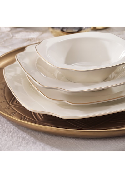 Schafer Royalty 24 Parça Yemek Takımı-gold
