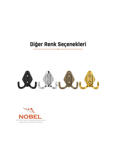 Has Askı, Metal Vestiyer Askısı, 14 Gr, Dolap Ve Duvar Askılığı, Krom Vidalı