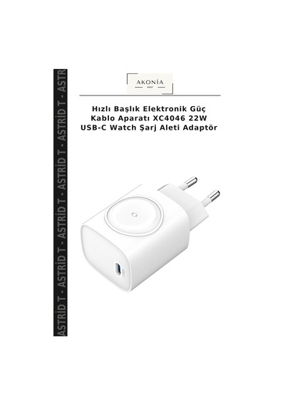 Hızlı Başlık Elektronik Güç Kablo Aparatı Xc4046 22w Usb-c Watch Şarj Aleti Adaptör