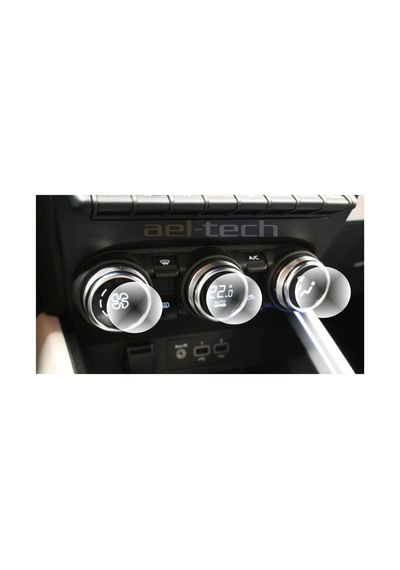 Ael-tech Renault Clio 5 Dijital Klima Gösterge Uyumlu Nano Ekran Koruyucu, 3'lü Set Genel
