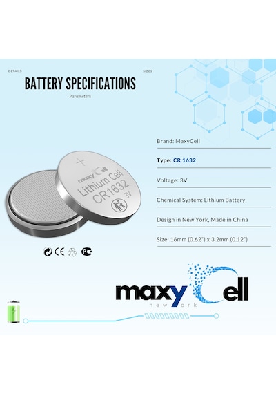 Maxycell 24 Adet 1632 Cr1632 Dl1632 3v Lityum Düğme Pilleri