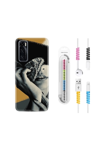 Vivo Y70 Kılıf Rasta Boyun Askılı Butterfly Girl 1837
