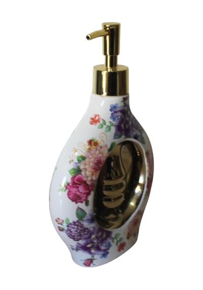 Porselen 500ml Sıvı Sabunluk Çiçekli K283