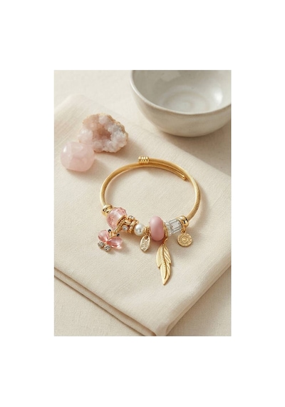 Pembe Model Charmlı Bileklik Tj-bb8737 Evimdeyokyok