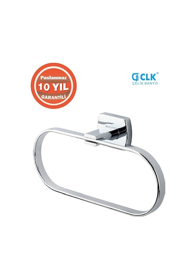 Çelik Banyo Paslanmaz Pirinç Milano Yuvarlak Havluluk Krom